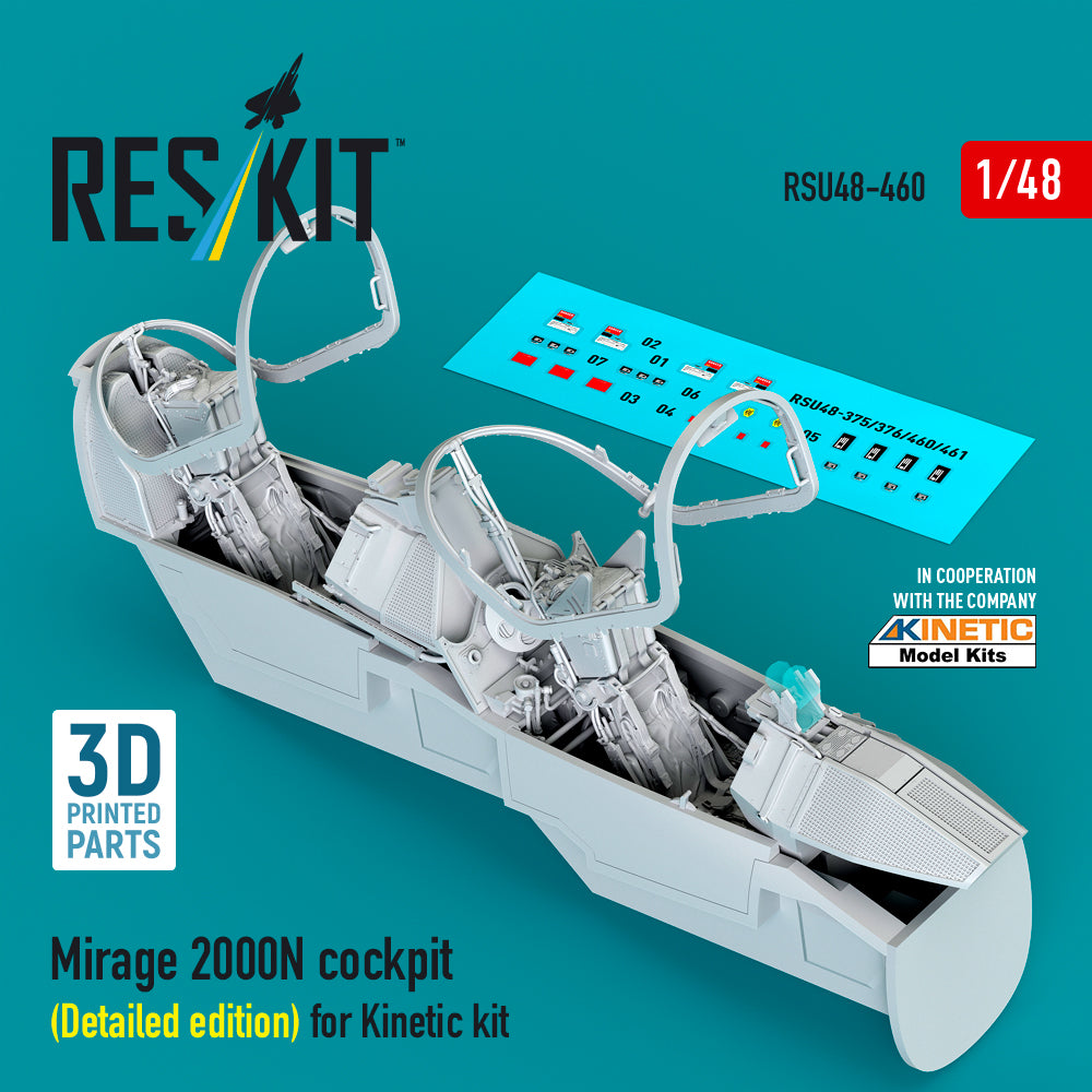ResKit RSU48-0460 1:48 Dassault_Mirage 2000N cockpit