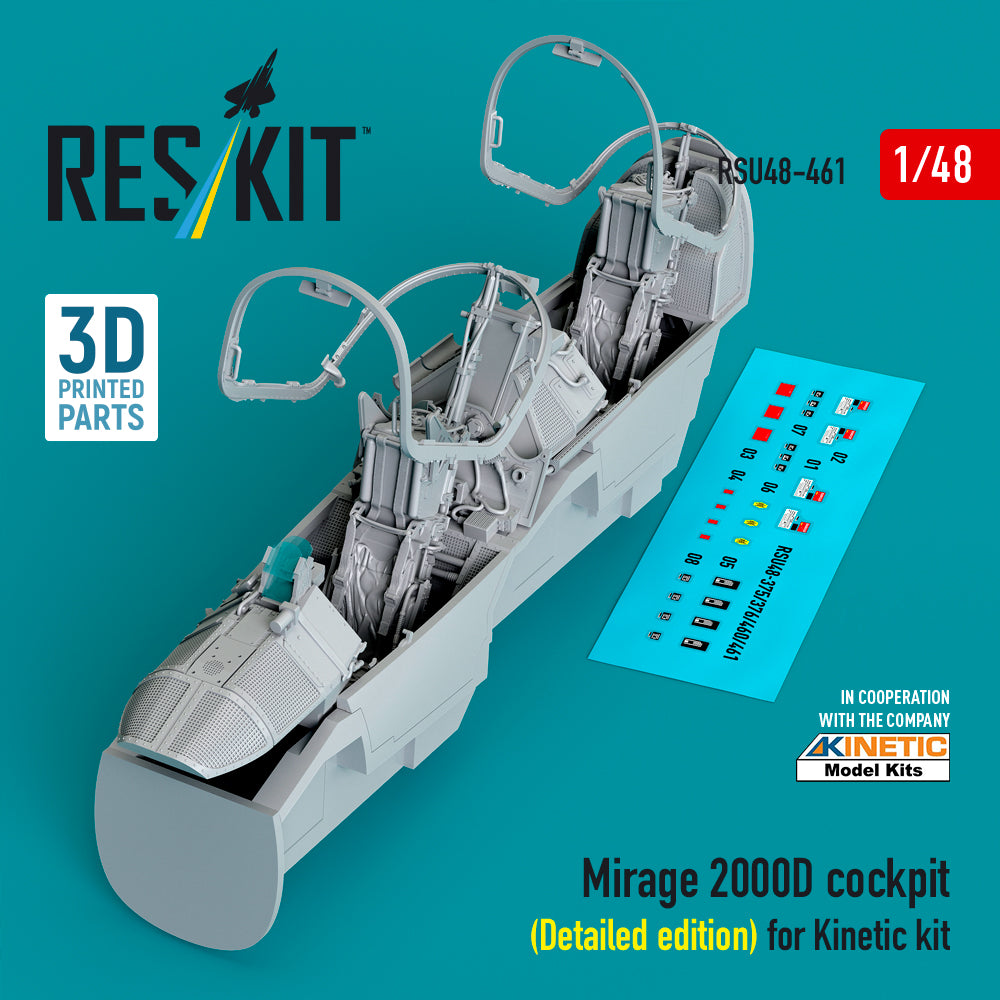 ResKit RSU48-0461 1:48 Dassault_Mirage 2000D cockpit