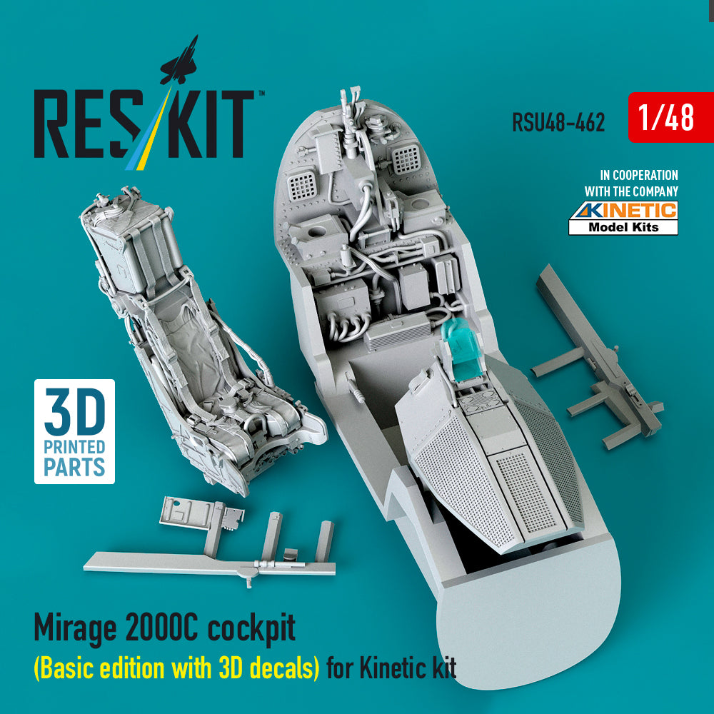 ResKit RSU48-0462 1:48 Dassault_Mirage 2000C cockpit