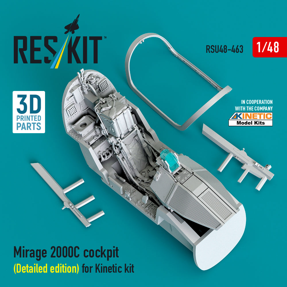 ResKit RSU48-0463 1:48 Dassault_Mirage 2000C cockpit