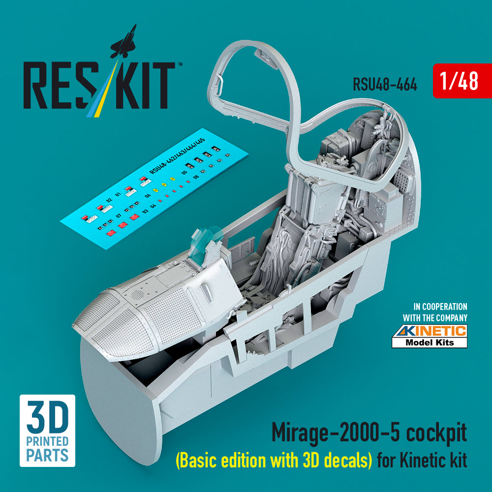 ResKit RSU48-0464 1:48 Dassault_Mirage 2000 -5 cockpit