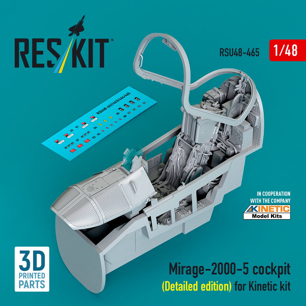 ResKit RSU48-0465 1:48 Dassault_Mirage 2000 -5 cockpit