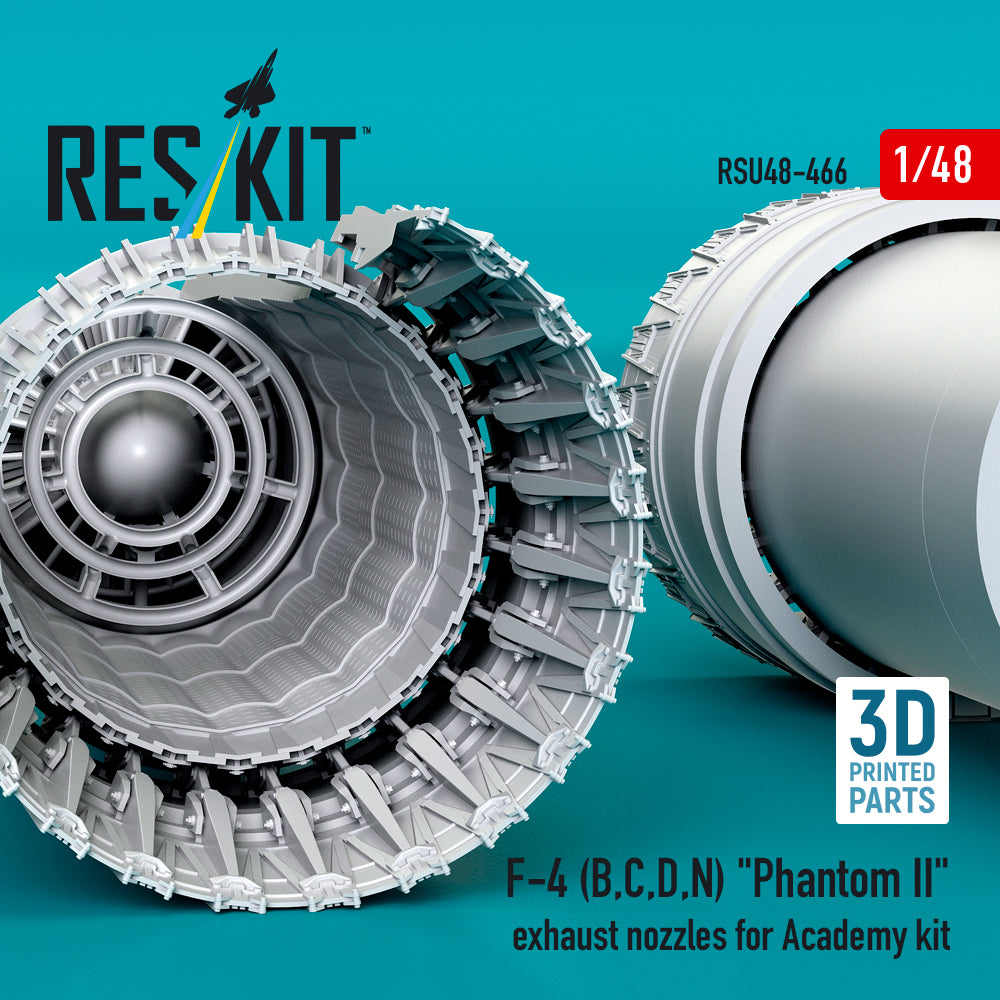 ResKit RSU48-0466 1:48 F-4B, F-4C, F-4D, F-4N Phantom II exhaust nozzles