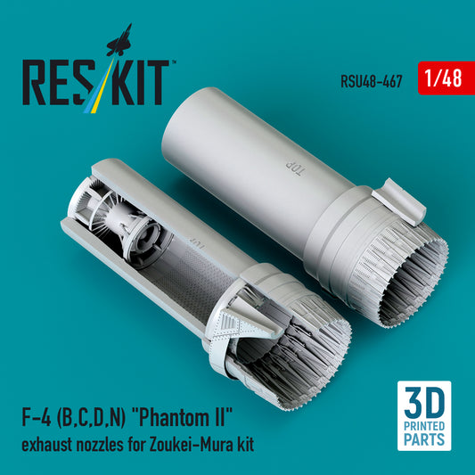 ResKit RSU48-0467 1:48 F-4B, F-4C, F-4D, F-4N Phantom II exhaust nozzles