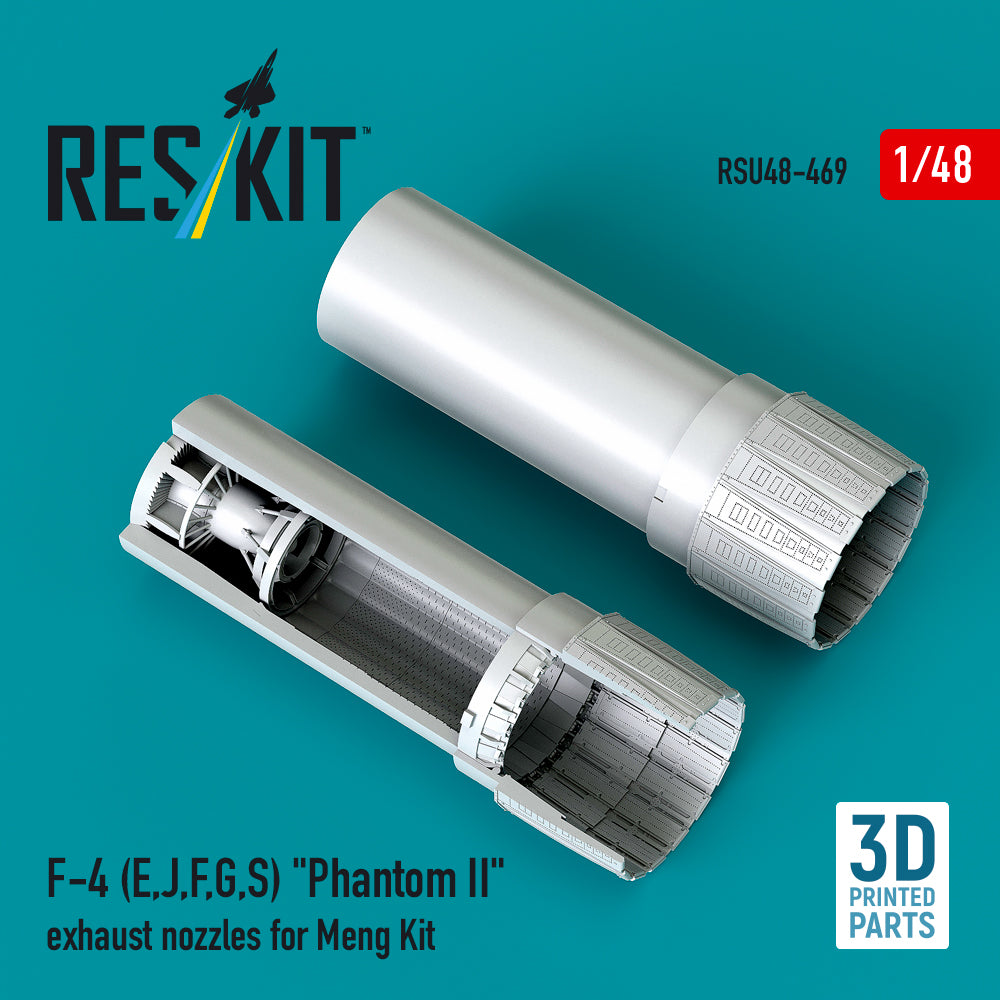 ResKit RSU48-0469 1:48 F-4E/J/F/G/S Phantom II Exhaust Nozzles