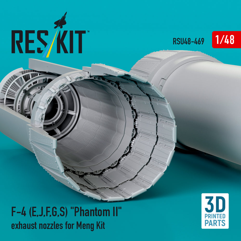 ResKit RSU48-0469 1:48 F-4E/J/F/G/S Phantom II Exhaust Nozzles
