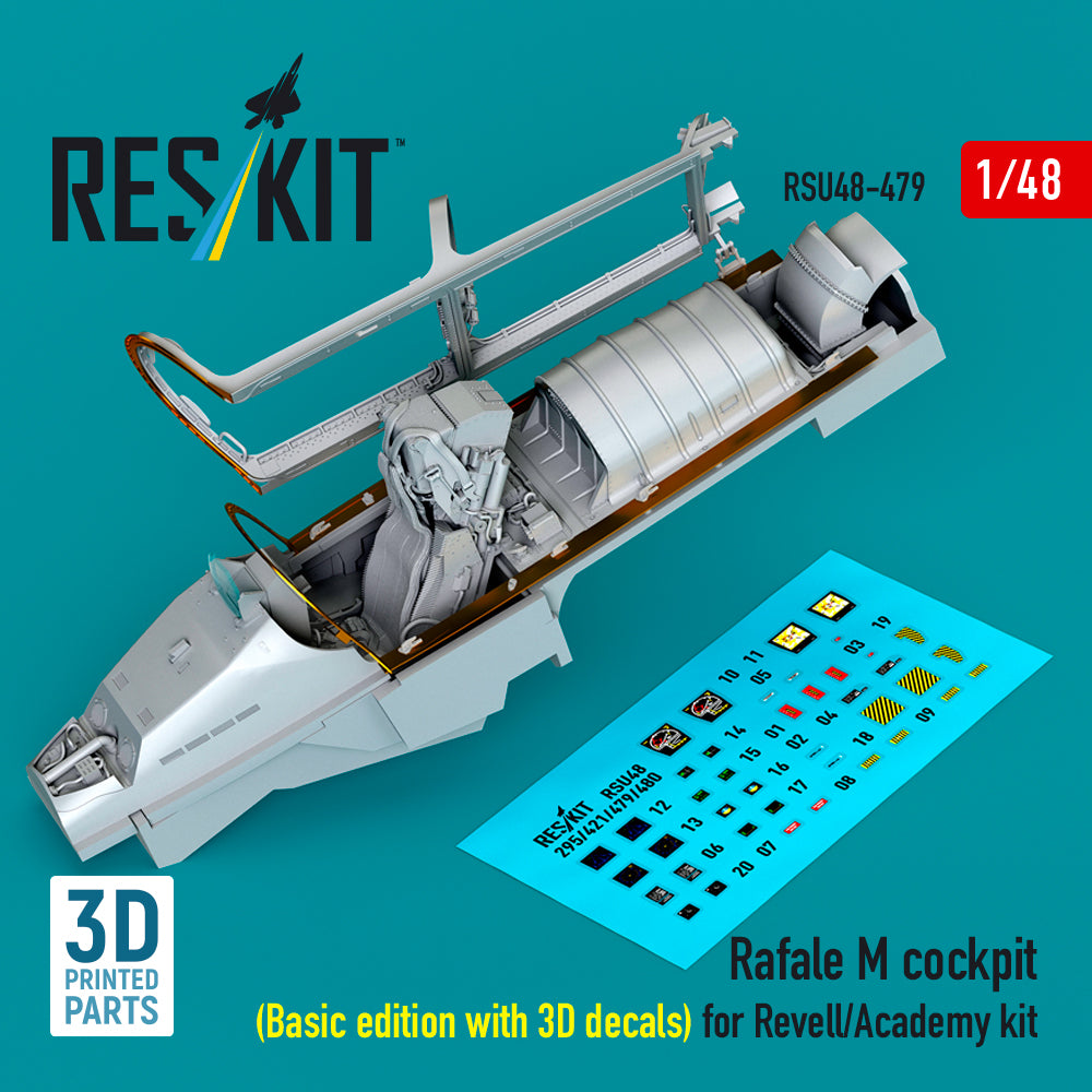 ResKit RSU48-0479 1:48 Dassault Rafale M cockpit