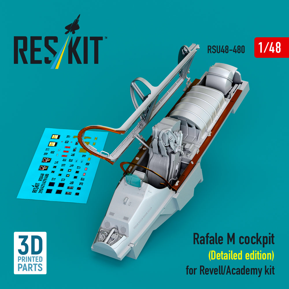 ResKit RSU48-0480 1:48 Dassault Rafale M cockpit