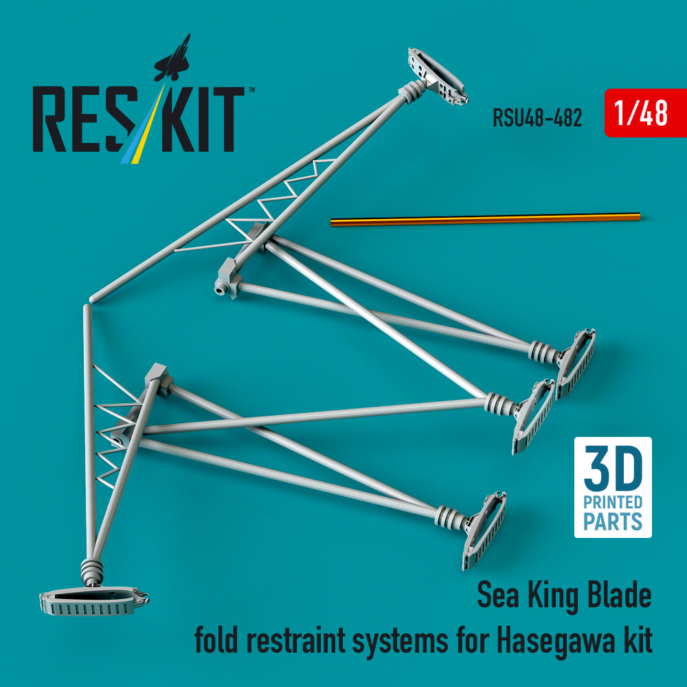 ResKit RSU48-0482 1:48 Sikorsky Sea King blade fold restraint systems