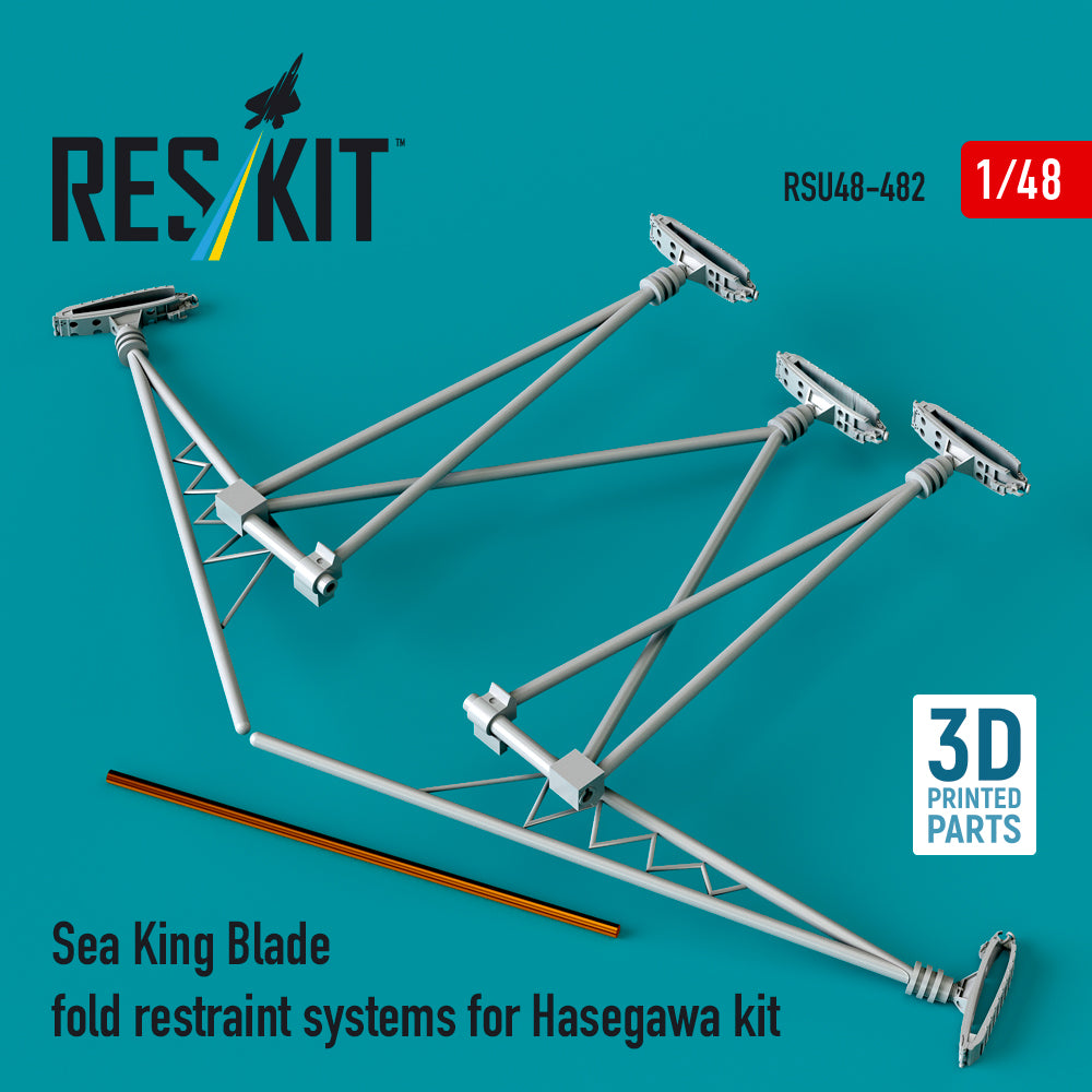 ResKit RSU48-0482 1:48 Sikorsky Sea King blade fold restraint systems