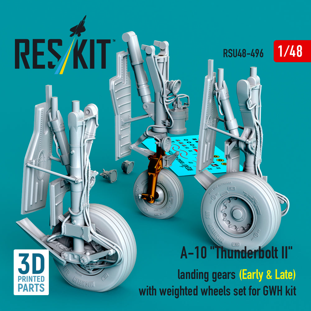 ResKit RSU48-0496 1:48 Fairchild A-10C Thunderbolt II landing gears