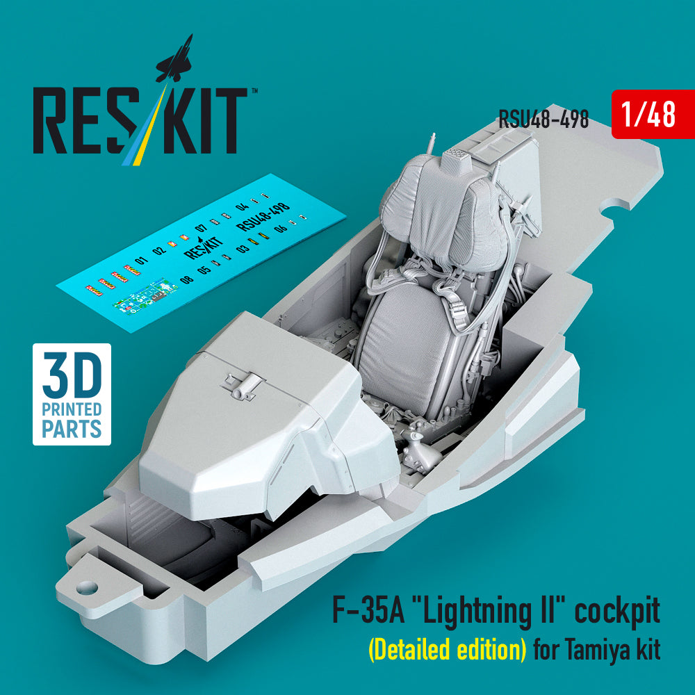 ResKit RSU48-0498 1:48 Lockheed-Martin F-35A Lightning II cockpit