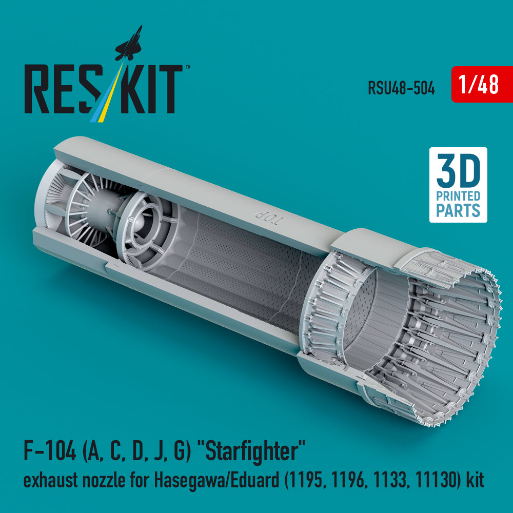 ResKit RSU48-0504 1:48 Lockheed F-104 Starfighter exhaust nozzle Hasegawa/Eduard