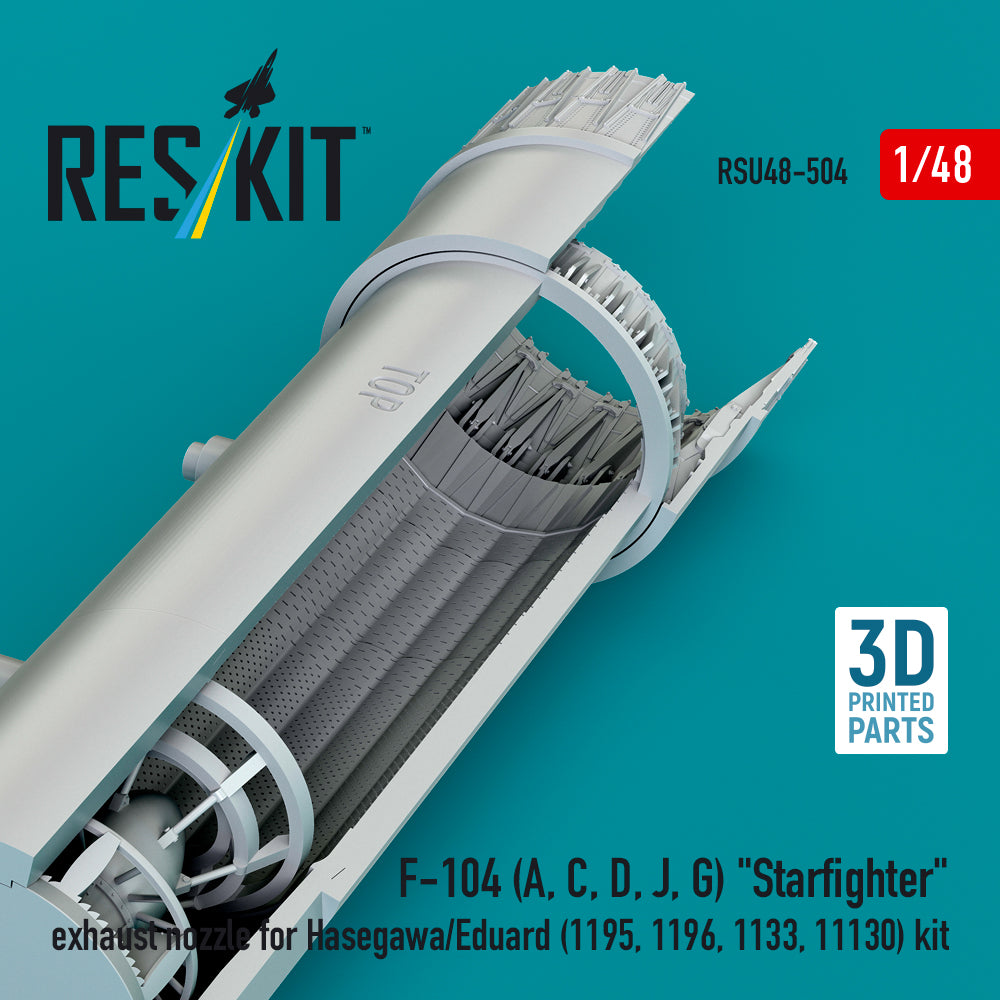 ResKit RSU48-0504 1:48 Lockheed F-104 Starfighter exhaust nozzle Hasegawa/Eduard