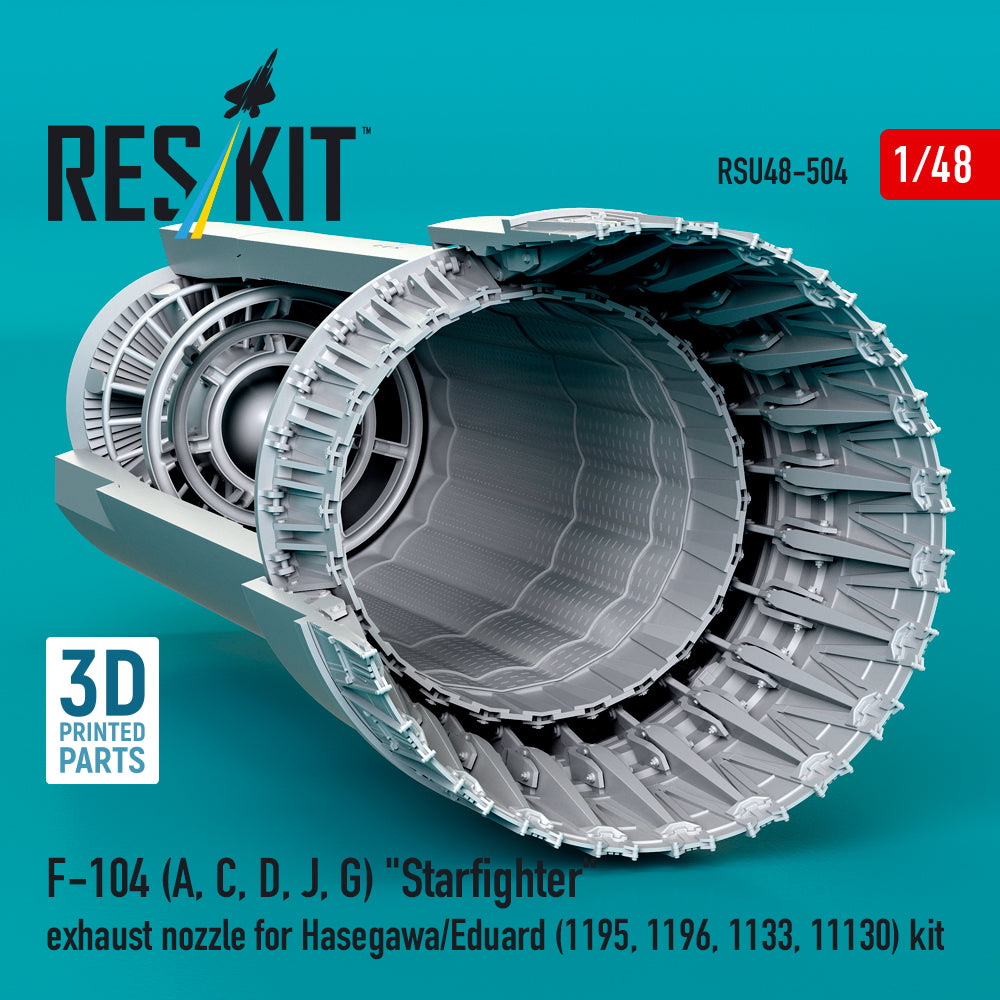 ResKit RSU48-0504 1:48 Lockheed F-104 Starfighter exhaust nozzle Hasegawa/Eduard
