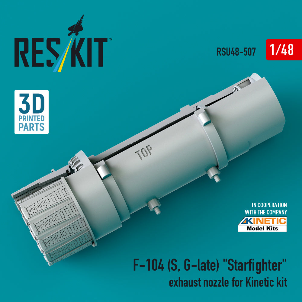 ResKit RSU48-0507 1:48 Lockheed F-104S, F-104G late) Starfighter exhaust nozzle