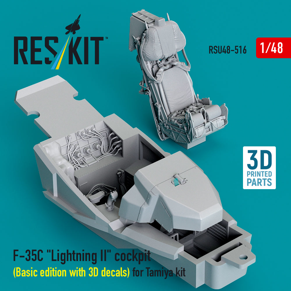 ResKit RSU48-0516 1:48 Lockheed-Martin F-35C Lightning II cockpit