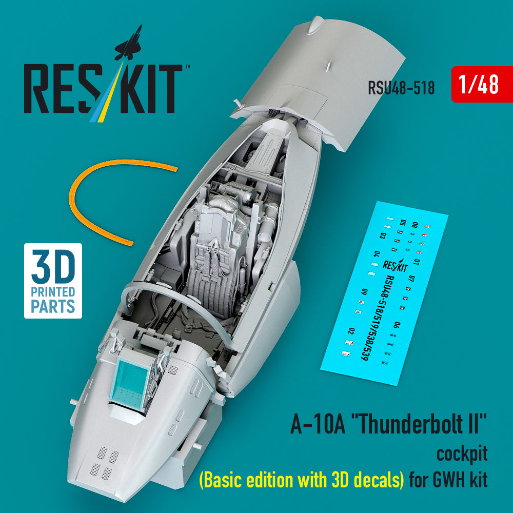 ResKit RSU48-0518 1:48 Fairchild A-10A Thunderbolt II cockpit