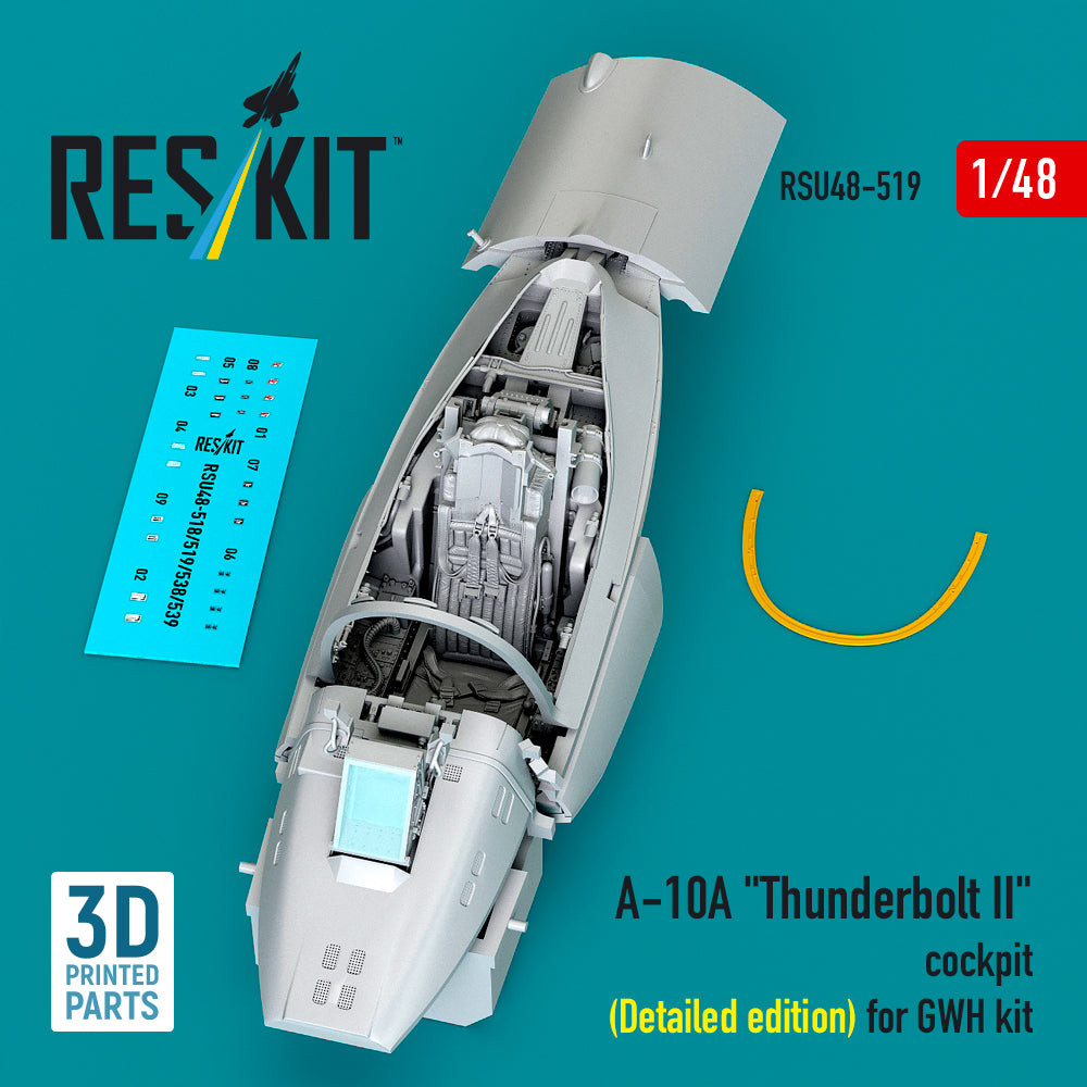 ResKit RSU48-0519 1:48 Fairchild A-10A Thunderbolt II cockpit