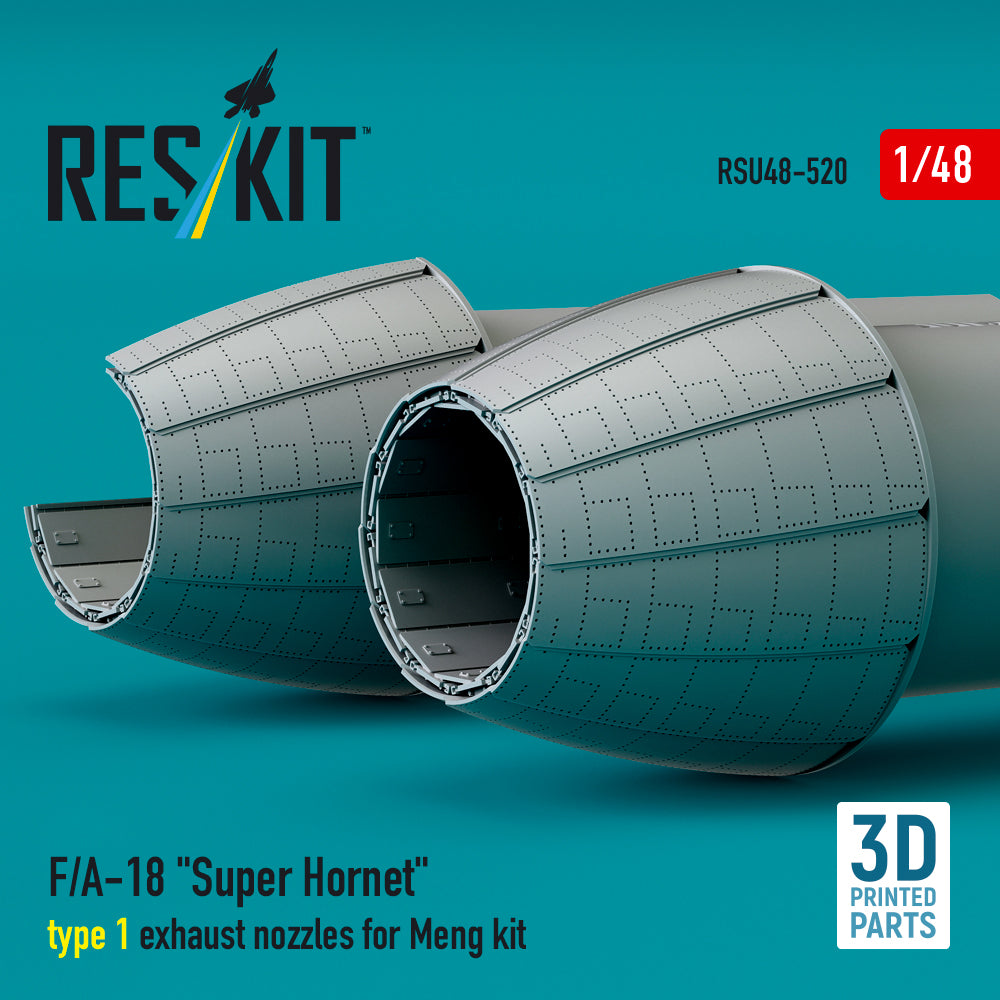 ResKit RSU48-0520 1:48 Boeing F/A-18 Super Hornet type 1 exhaust nozzles