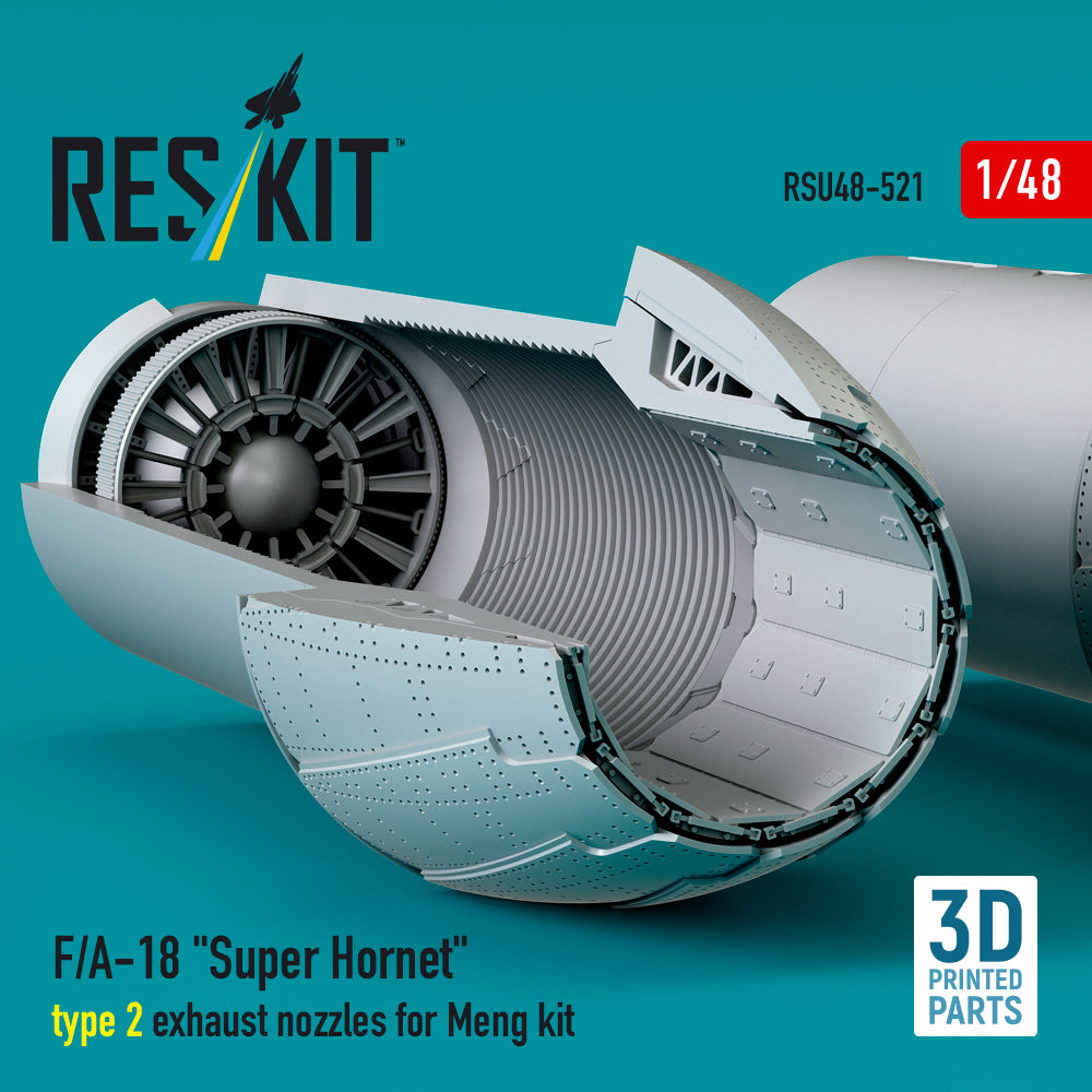 ResKit RSU48-0521 1:48 Boeing F/A-18 Super Hornet type 2 exhaust nozzles