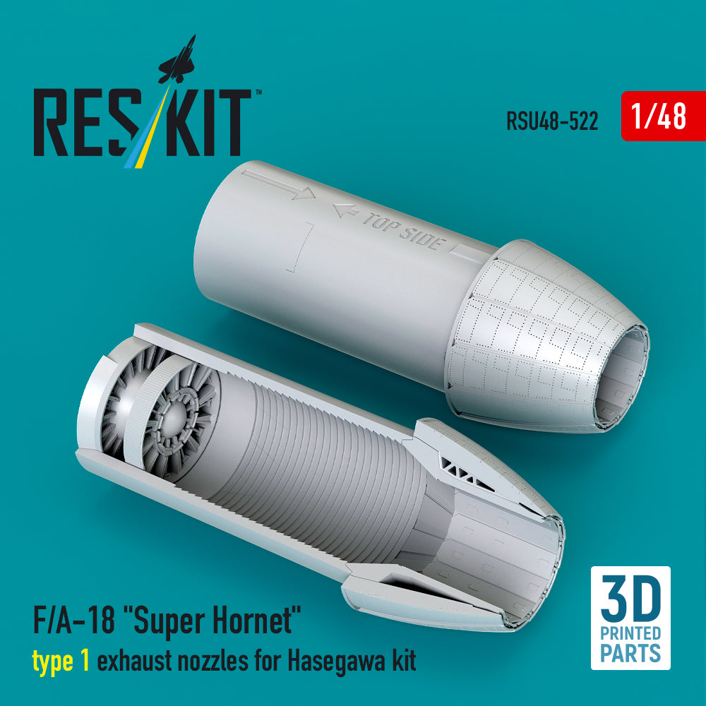 ResKit RSU48-0522 1:48 Boeing F/A-18 Super Hornet type 1 exhaust nozzles