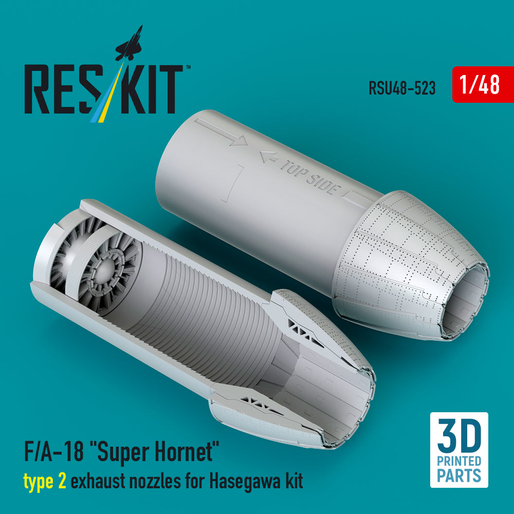 ResKit RSU48-0523 1:48 Boeing F/A-18 Super Hornet type 2 exhaust nozzles