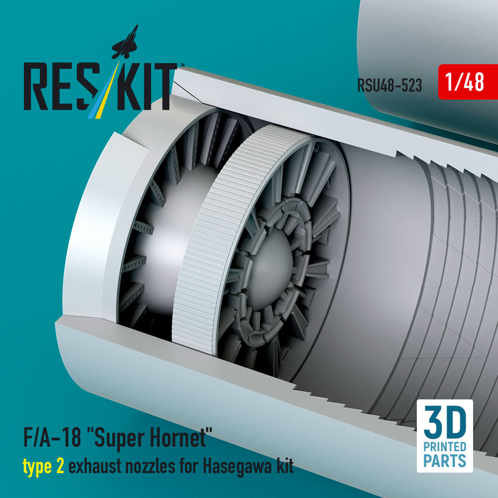 ResKit RSU48-0523 1:48 Boeing F/A-18 Super Hornet type 2 exhaust nozzles