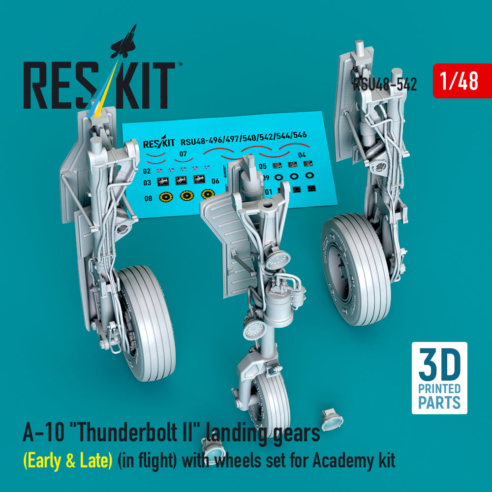 ResKit RSU48-0542 1:48 Fairchild A-10C Thunderbolt II landing gears