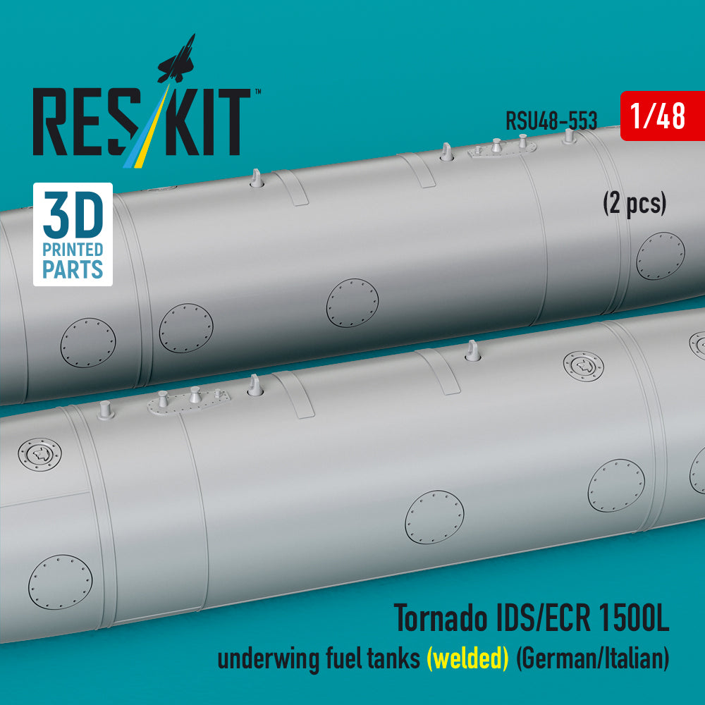 ResKit RSU48-0553 1:48 Panavia Tornado IDS/ECR 1500L underwing fuel tanks