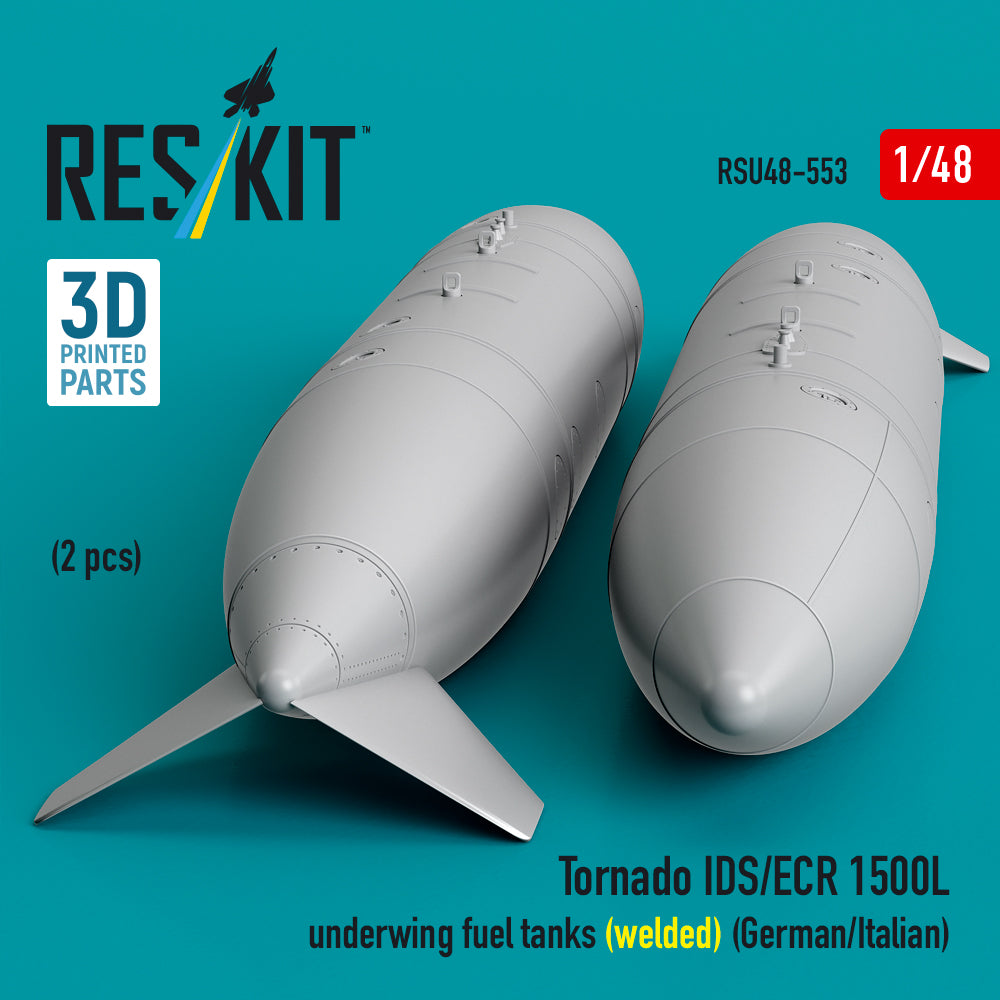 ResKit RSU48-0553 1:48 Panavia Tornado IDS/ECR 1500L underwing fuel tanks