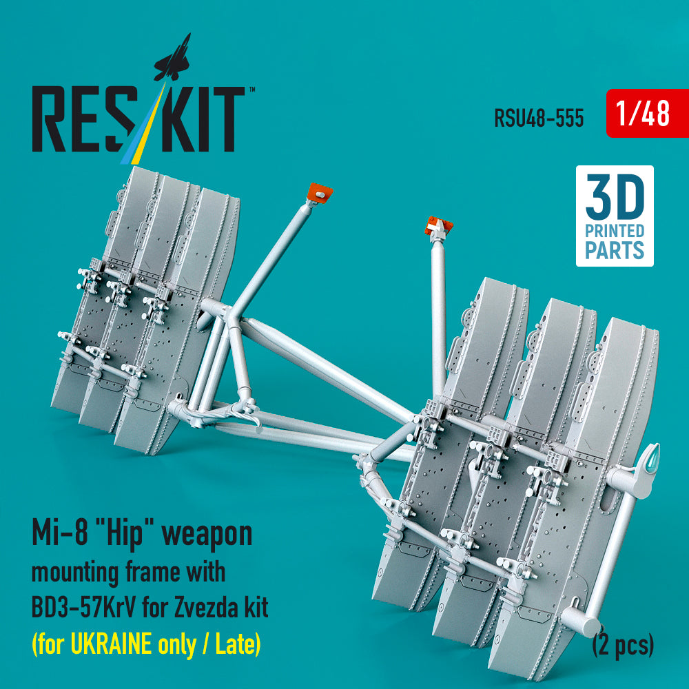 ResKit RSU48-0555 1:48 Mil Mi-8 Hip Weapon Mounting Frame