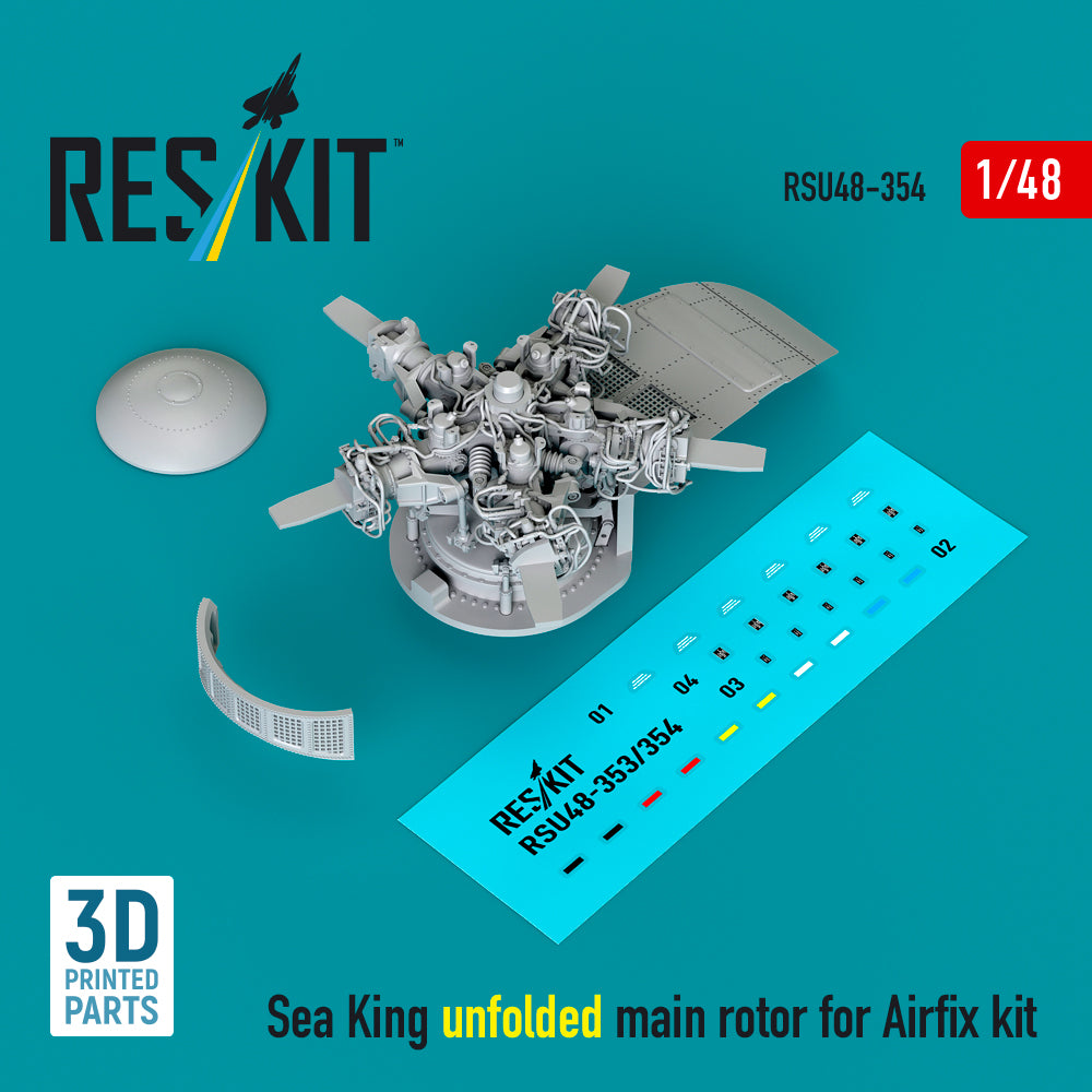 ResKit RSU48-0354 1:48 Westland Sea King un-folded main rotor