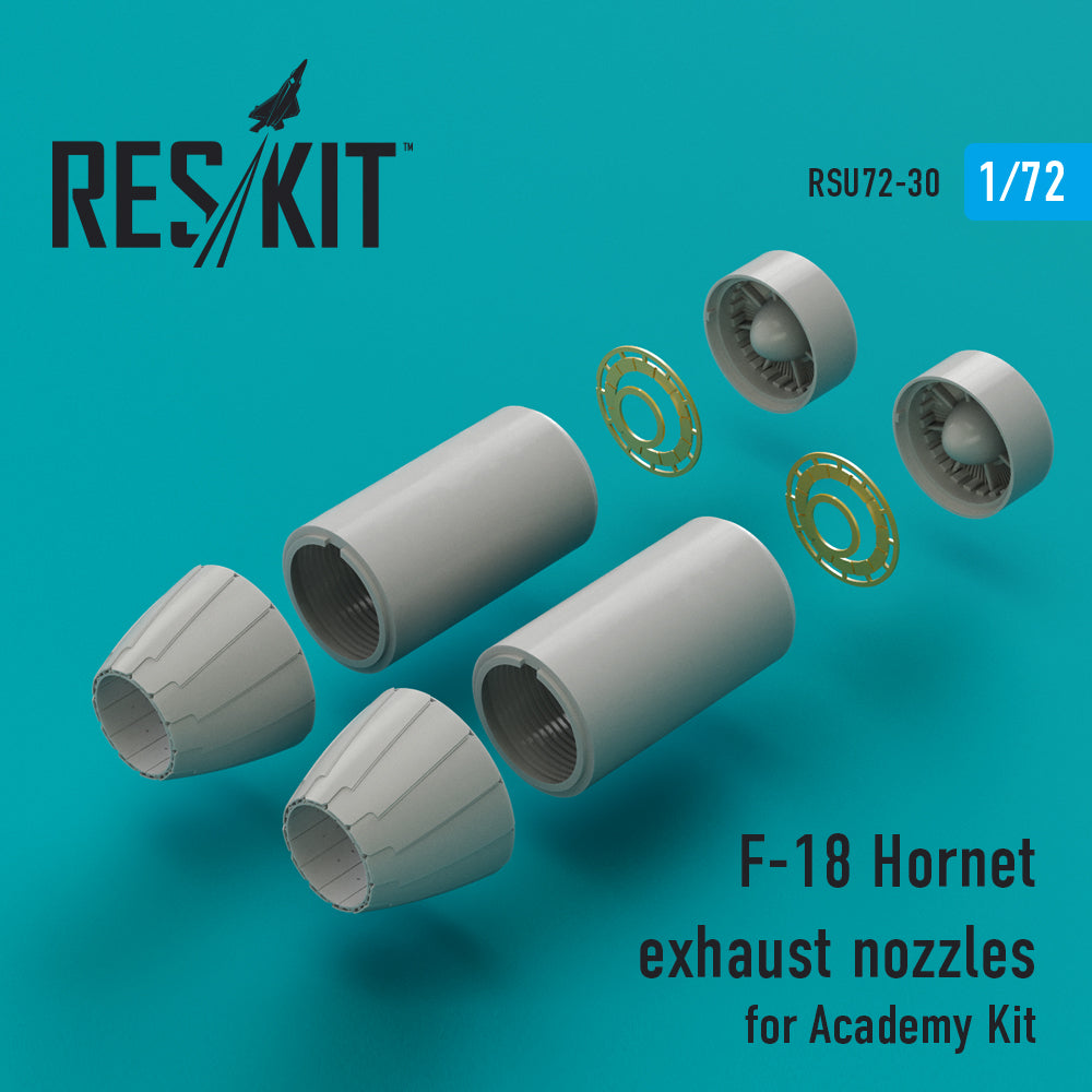 ResKit RSU72-0030 1:72 McDonnell-Douglas F/A-18E exhaust nozzles