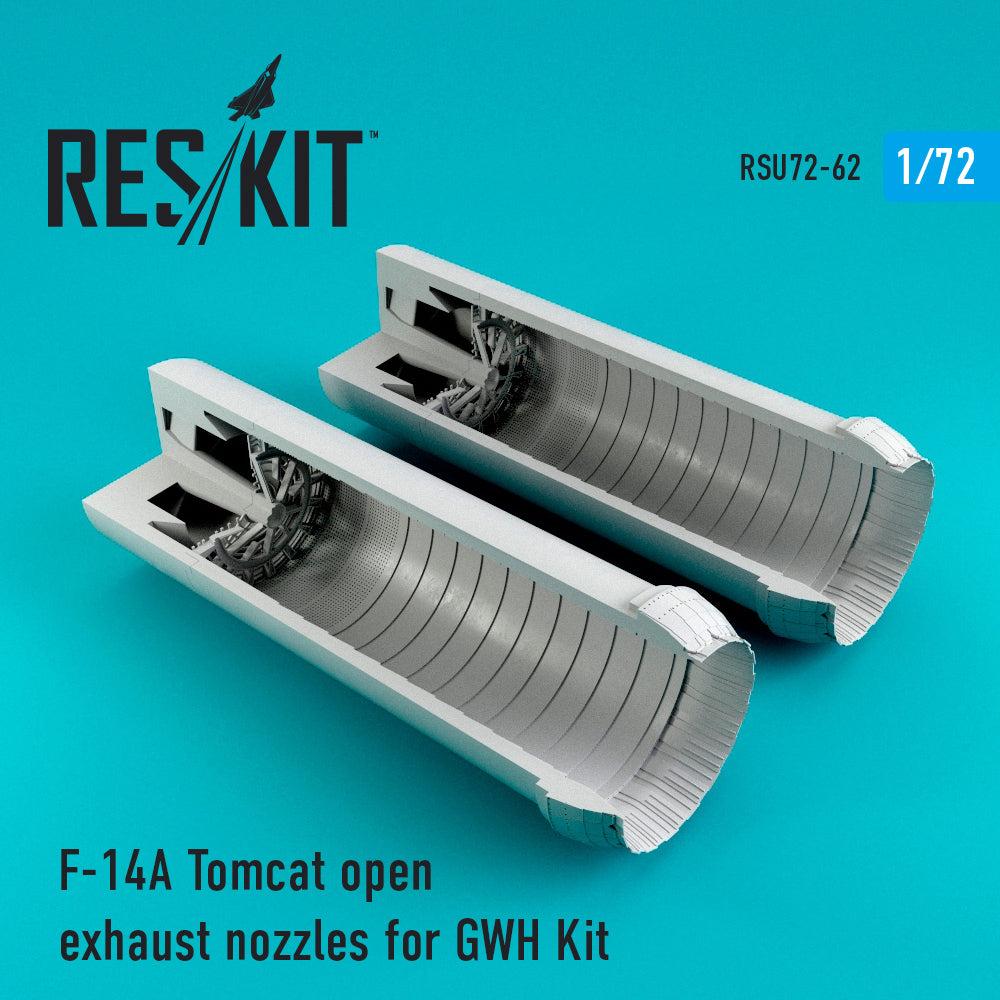 ResKit RSU72-0062 1:72 Grumman F-14A Tomcat open exhaust nozzles