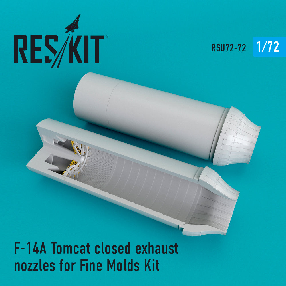 ResKit RSU72-0072 1:72 Grumman F-14A Tomcat closed exhaust nozzles