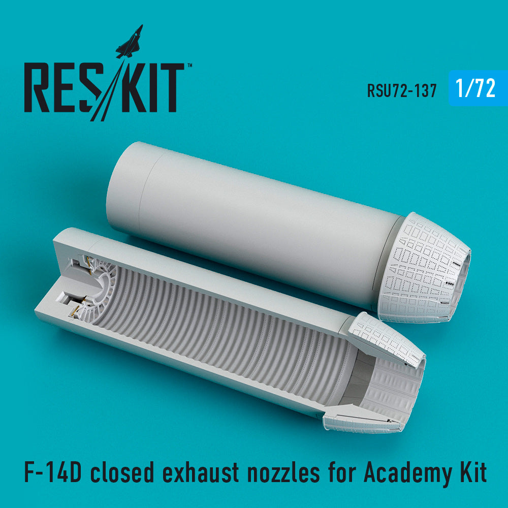 ResKit RSU72-0137 1:72 Grumman F-14D Tomcat closed exhaust nozzles
