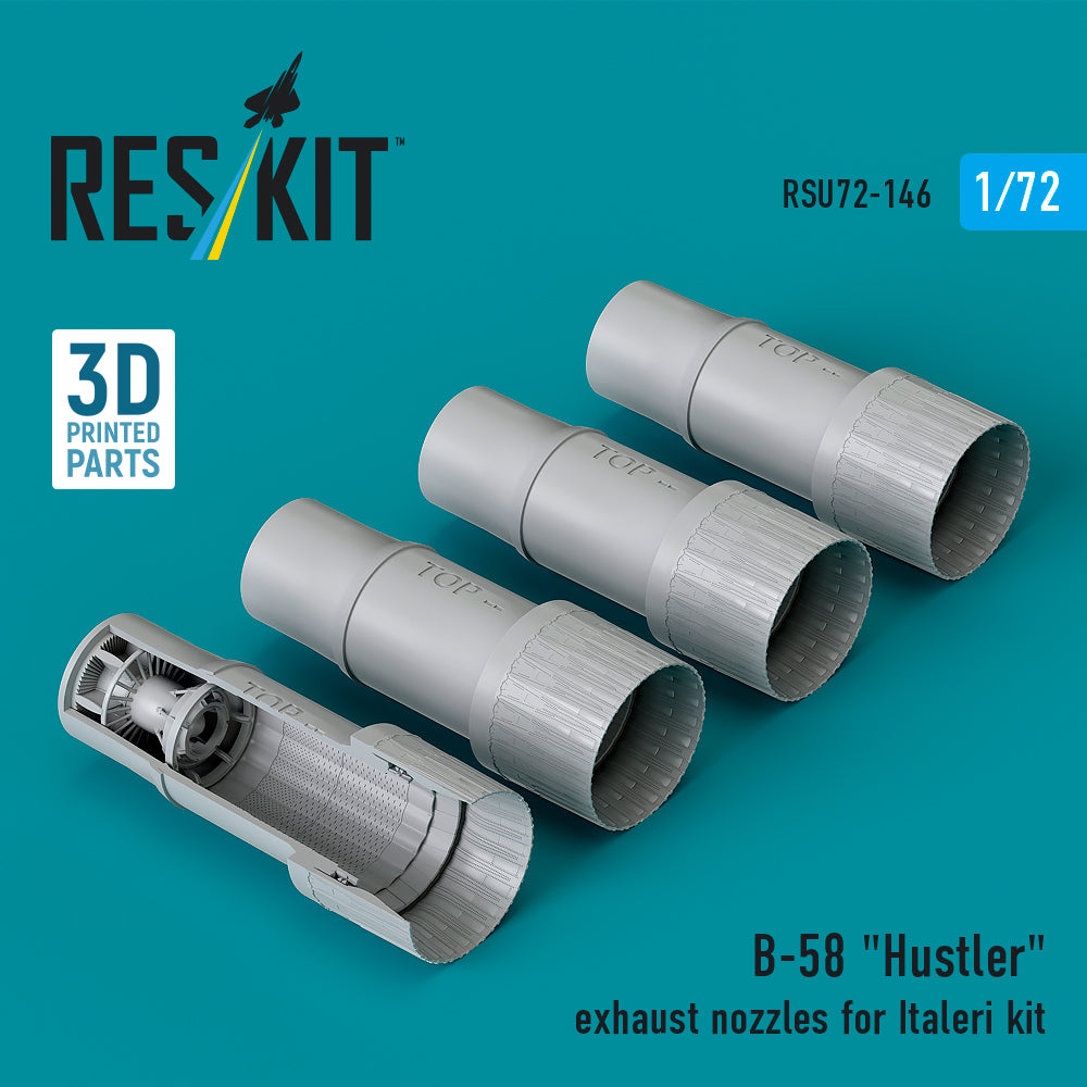 ResKit RSU72-0146 1:72 Convair B-58 Hustler exhaust nozzles