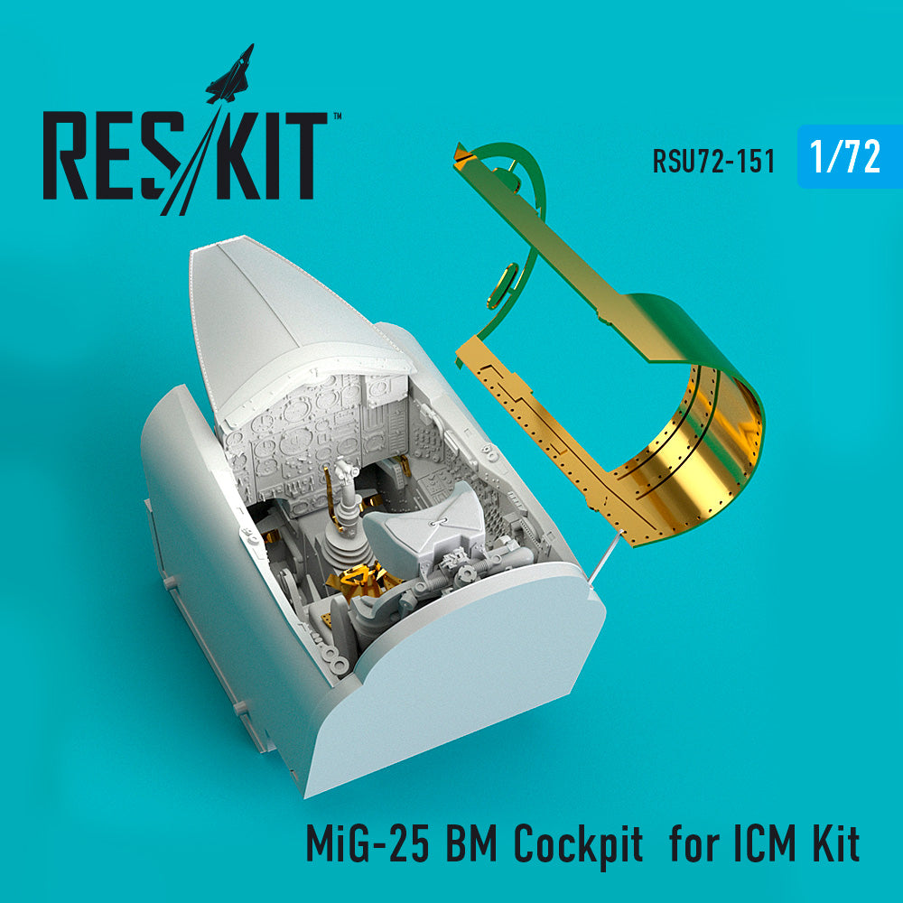ResKit RSU72-0151 1:72 Mikoyan MiG-25BM Cockpit