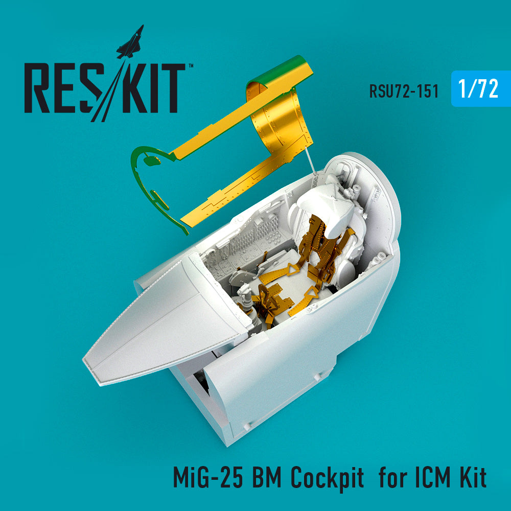 ResKit RSU72-0151 1:72 Mikoyan MiG-25BM Cockpit