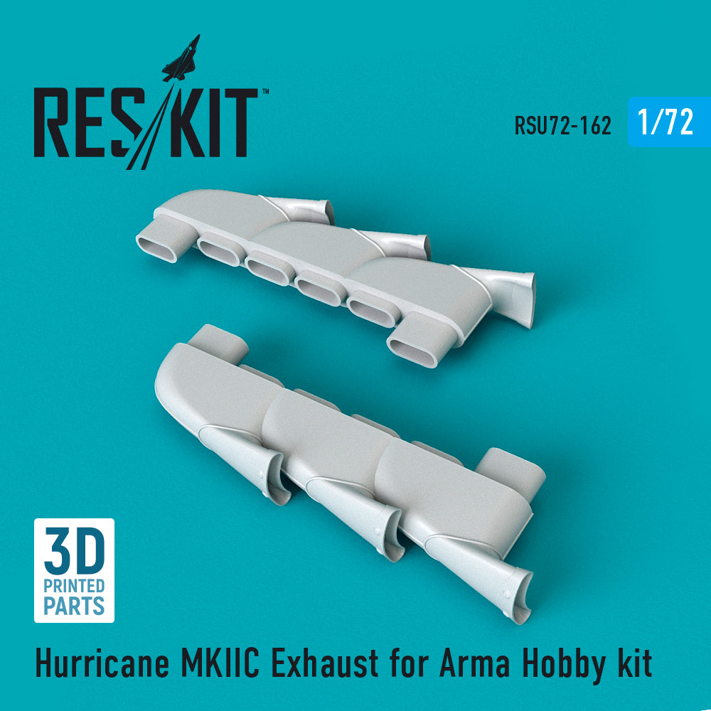 ResKit RSU72-0162 1:72 Hawker Hurricane Mk.IIC exhaust