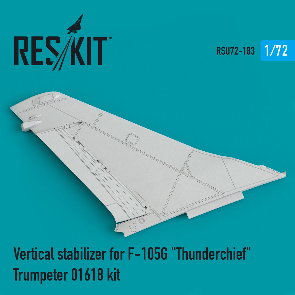 ResKit RSU72-0183 1:72 Vertical stabiliser for Republic F-105G Thunderchief
