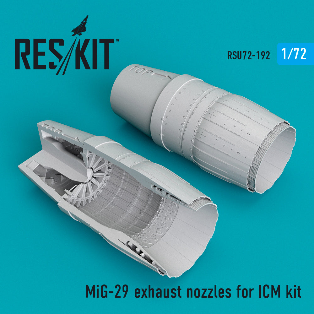 ResKit RSU72-0192 1:72 Mikoyan MiG-29 exhaust nozzles