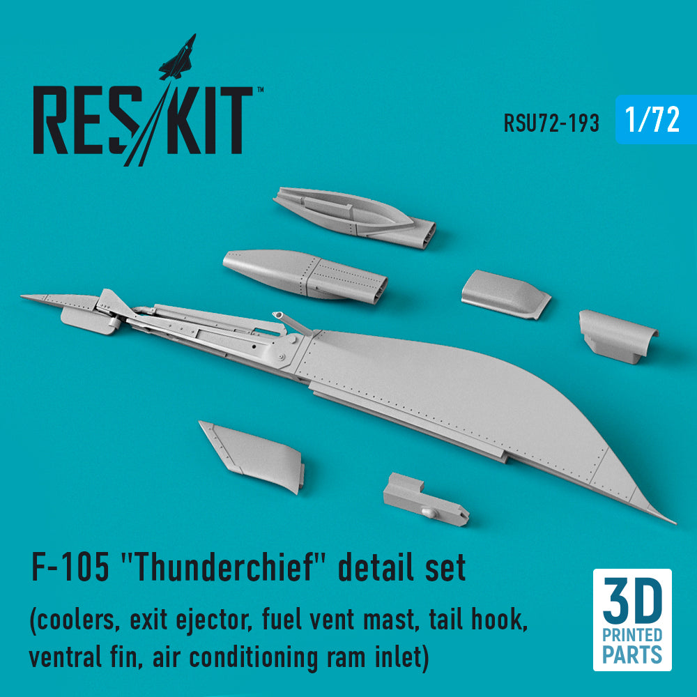 ResKit RSU72-0193 1:72 Republic F-105D/F-105G Thunderchief detail set