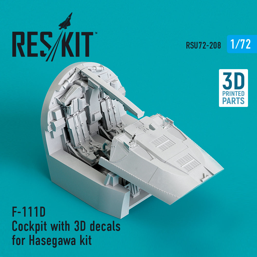 ResKit RSU72-0208 1:72 General-Dynamics F-111D Cockpit with