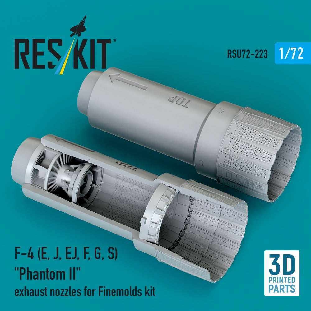 ResKit RSU72-0223 1:72 F-4E/J/EJ/F/G/S Nozzles (Finemolds)