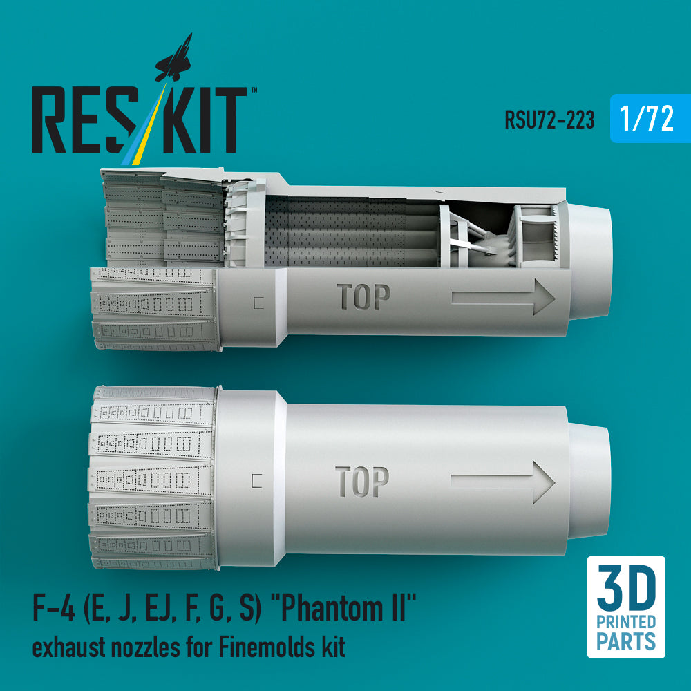 ResKit RSU72-0223 1:72 F-4E/J/EJ/F/G/S Nozzles (Finemolds)