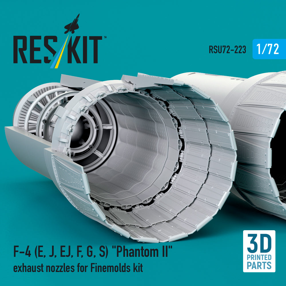 ResKit RSU72-0223 1:72 F-4E/J/EJ/F/G/S Nozzles (Finemolds)