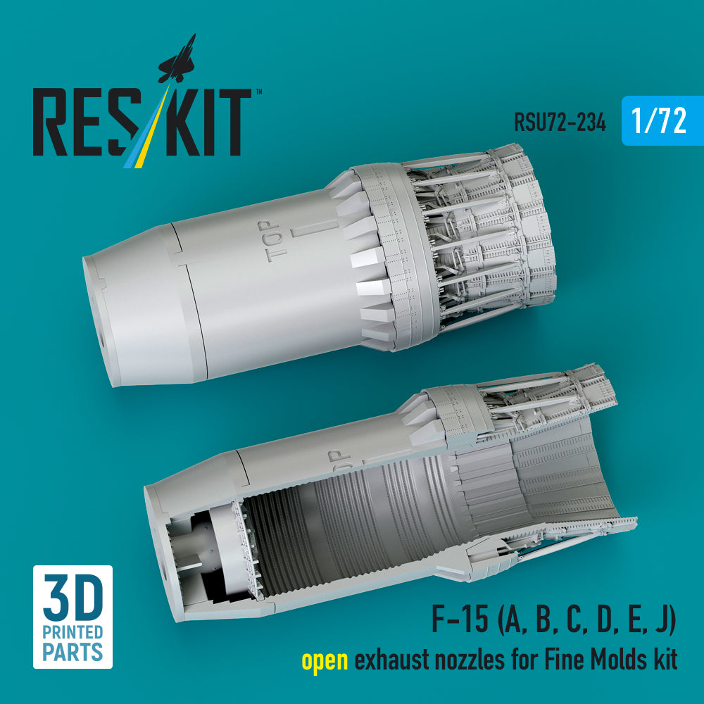 ResKit RSU72-0234 1:72 McDonnell F-15 Eagle open exhaust nozzles