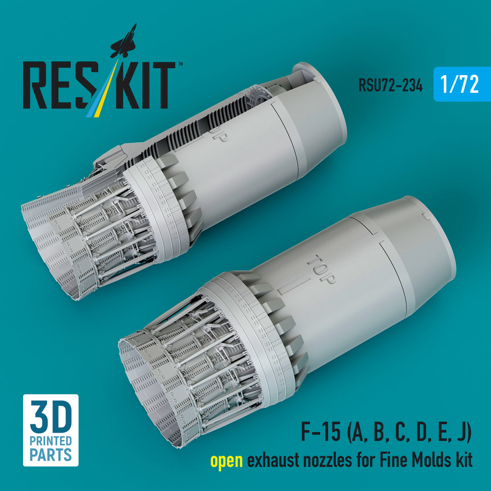 ResKit RSU72-0234 1:72 McDonnell F-15 Eagle open exhaust nozzles